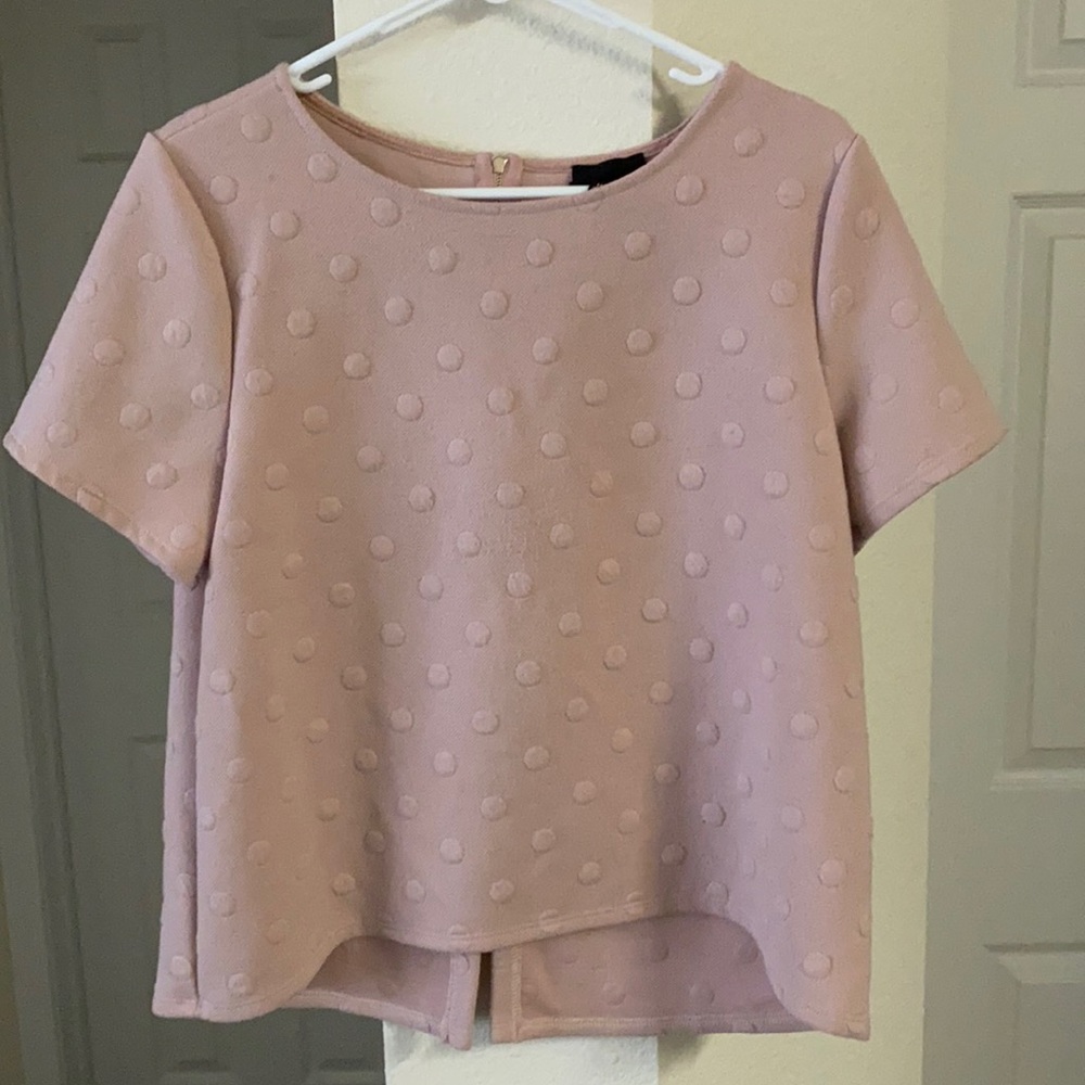Pink half-zip top